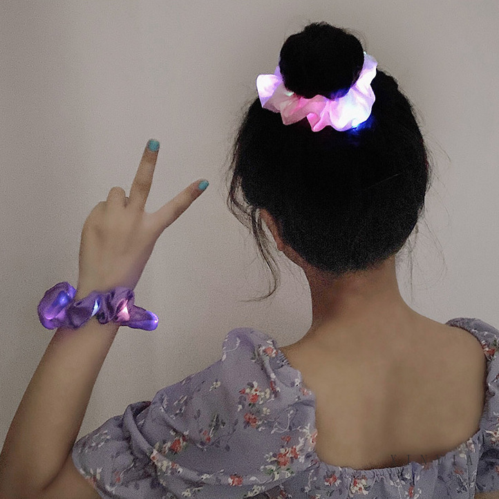 Dây Buộc Tóc Có Đèn Led Thời Trang Cho Nữ