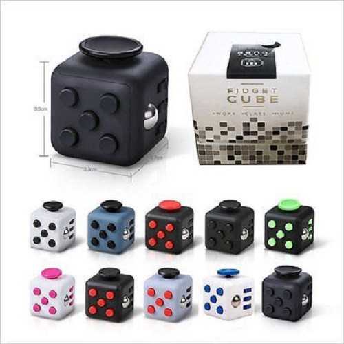 Dụng Cụ Giúp Tập Trung, Giảm Stress (Màu Ngẫu Nhiên)- Fidget Cube