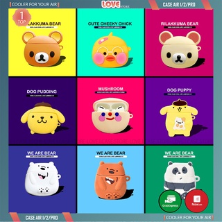 Vỏ Bảo Vệ Bao Đựng Hộp Sạc Tai Nghe, Case Airpods 2/3/1/i7/i9/i12/Pro/TWS - Sillicone Chống Bám Bẩn Snorlax love.case