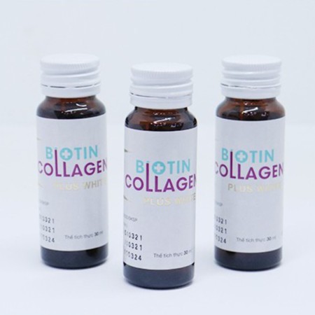 Biotin Collagen 30 plus white- Hỗ trợ đẹp da, dày tóc, ngăn ngừa lão hóa, cân bằng nội tiết tố (6 chai 30ml)