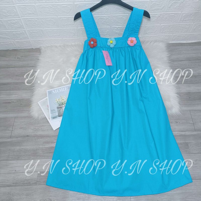 Váy Babydoll Dây Bản To Đính Hoa Nổi NEW A25