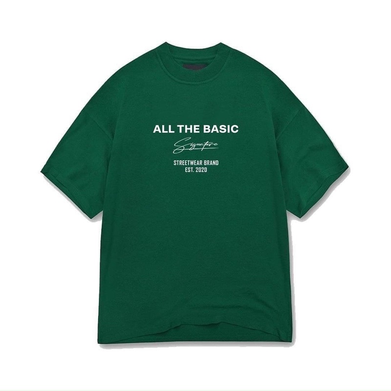 ÁO THUN TAY LỠ COTTON ALL THE BASIC FORM UNISEX NAM NỮ (kèm hình chụp thật)