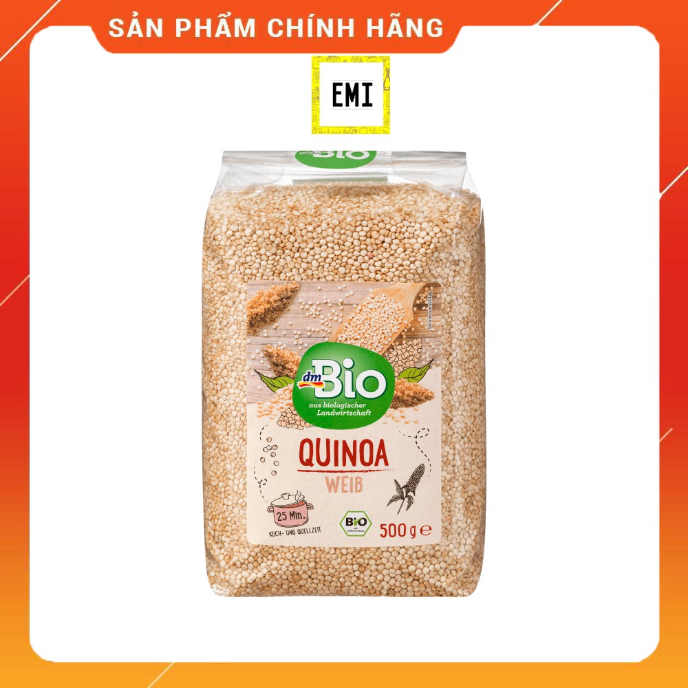 Hạt Diêm Mạch Quinoa hữu cơ [hàng chuẩn Đức]