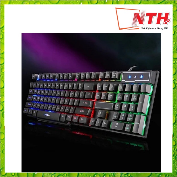 Bàn Phím Giả Cơ Chuyên Game DIVIPARD GK50 LED 7 Màu - Đen