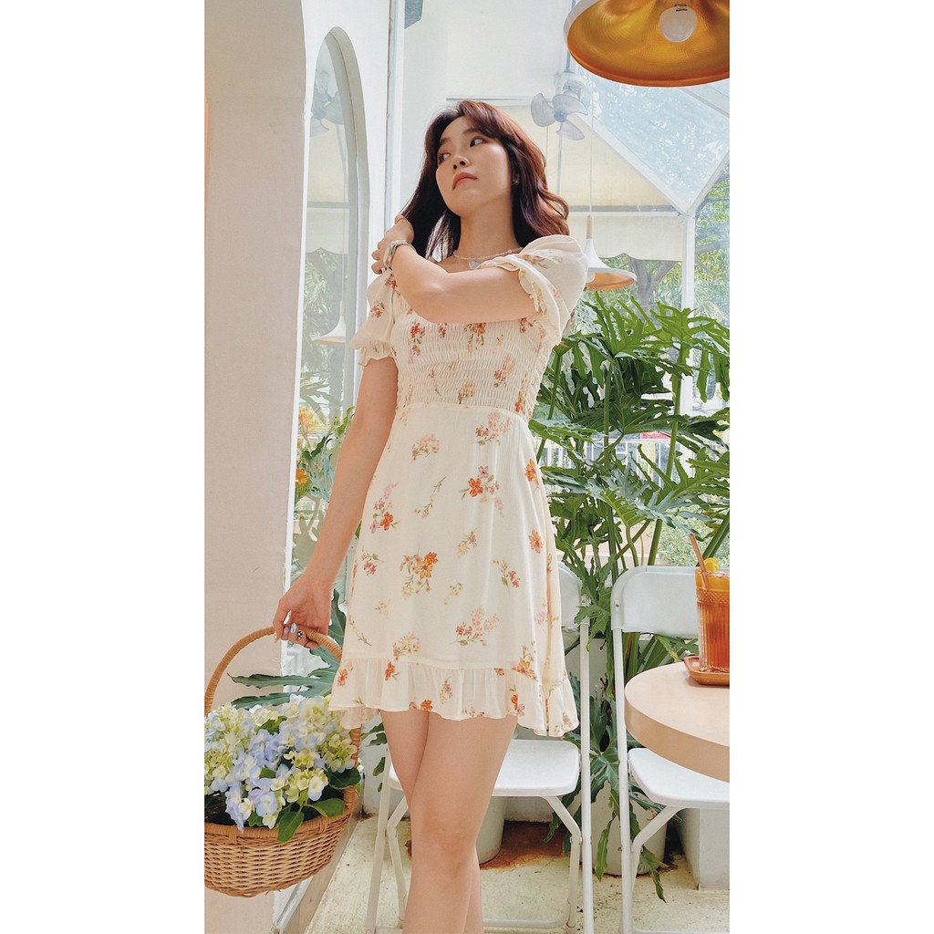 Đầm trắng hoa Audrey Dress Gem Clothing SP060517