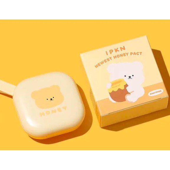 MBC Phấn Phủ Dạng Nén IPKN Newest Honey Pact cho da hỗn hợp dầu tặng son dưỡng môi