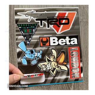Tem Decal dán xe chống nước
