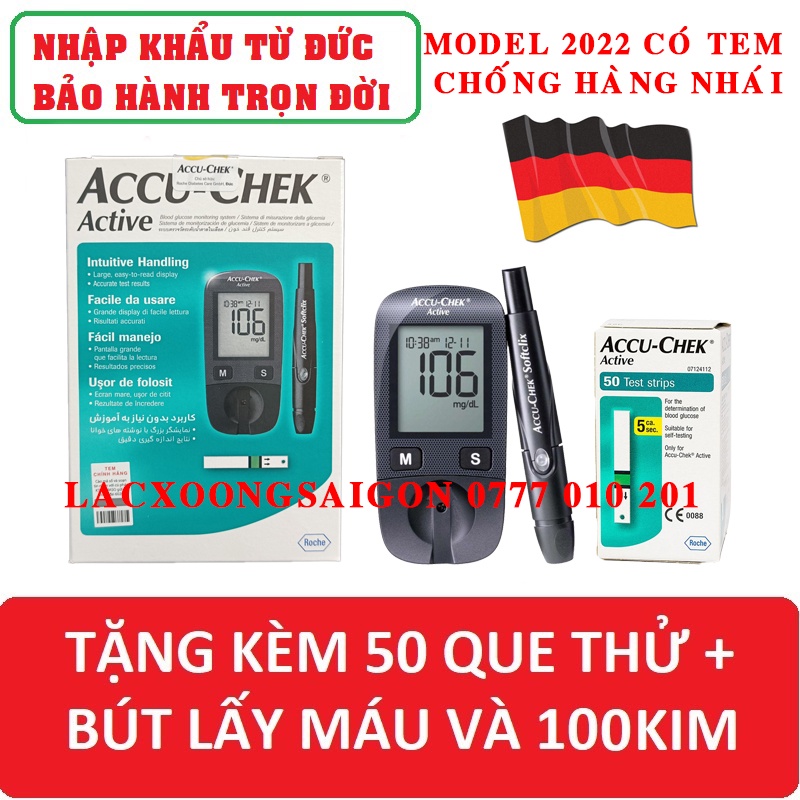 Máy đo tiểu đường Accu-Chek Active ( Chính hãng bảo hành trọn đời )