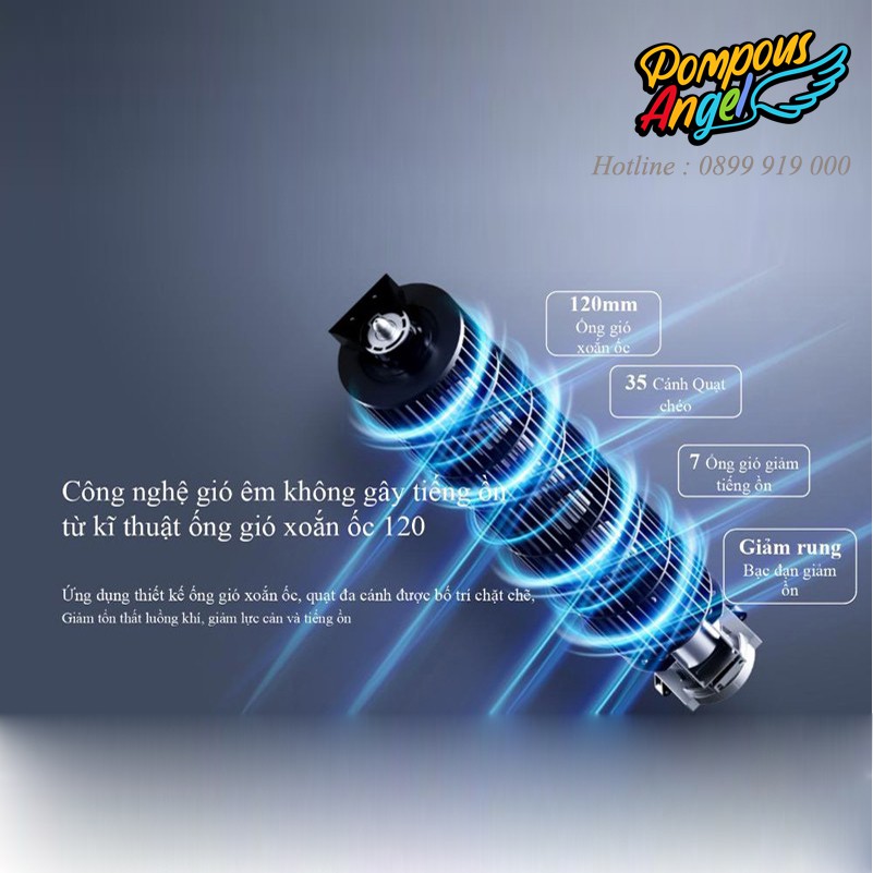 [CHÍNH HÃNG] Quạt tháp không cánh ,quạt điều hòa điều khiển từ xa, quạt đứng, quạt hơi nước MIDEA 120AC-18AR có bánh xe | BigBuy360 - bigbuy360.vn