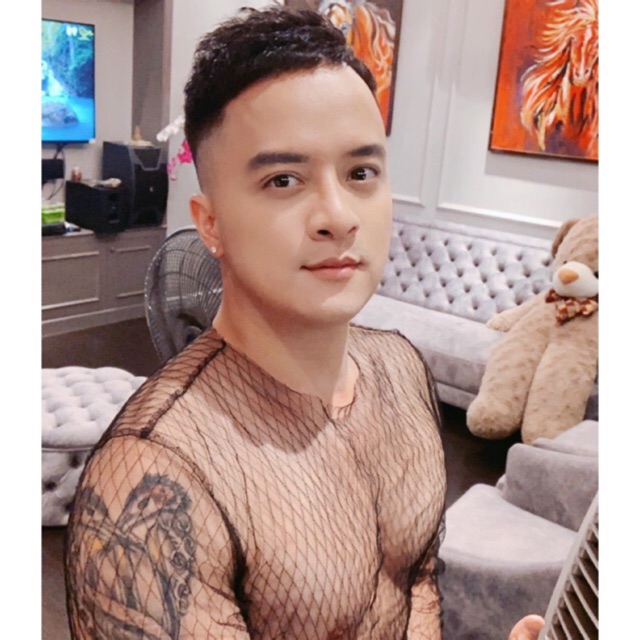 Áo thun lưới nam gợi cảm