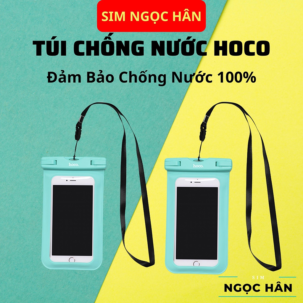 Túi Chống Nước Chính Hãng HOCO - Cảm ứng tốt cho các dòng điện thoại Đi Biển/ Đi Bơi - Hàng Chính Hãng