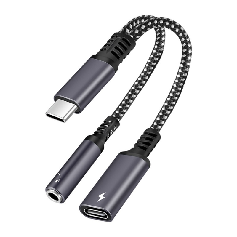 Cáp SạC Nhanh 2 Trong 1 ChuẩN Type C Và 3 5mm Cho S20 Note10