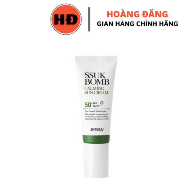 Kem chống nắng badskin sukk bomb calaming sun cream 40g dành cho mọi loại da kể cả da nhạy cảm