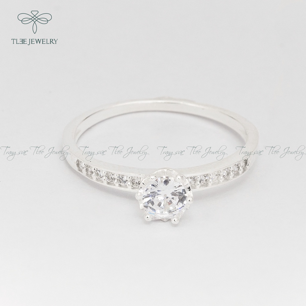 Nhẫn bạc nữ TLEE Jasmine Prince nạm đá sang trọng NCJ A0162