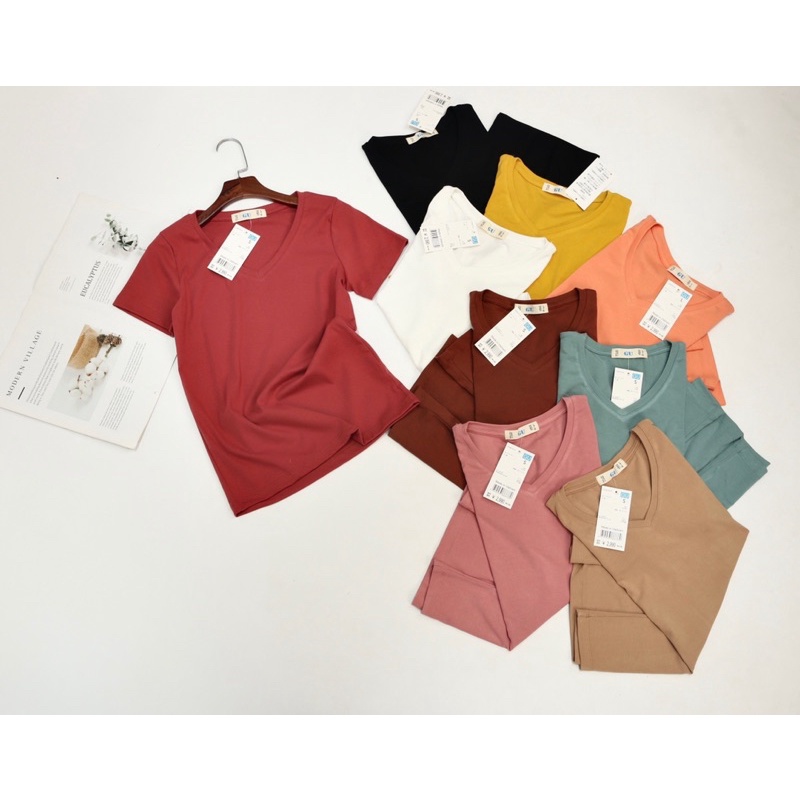 Áo pull cổ tim xk nhiều màu