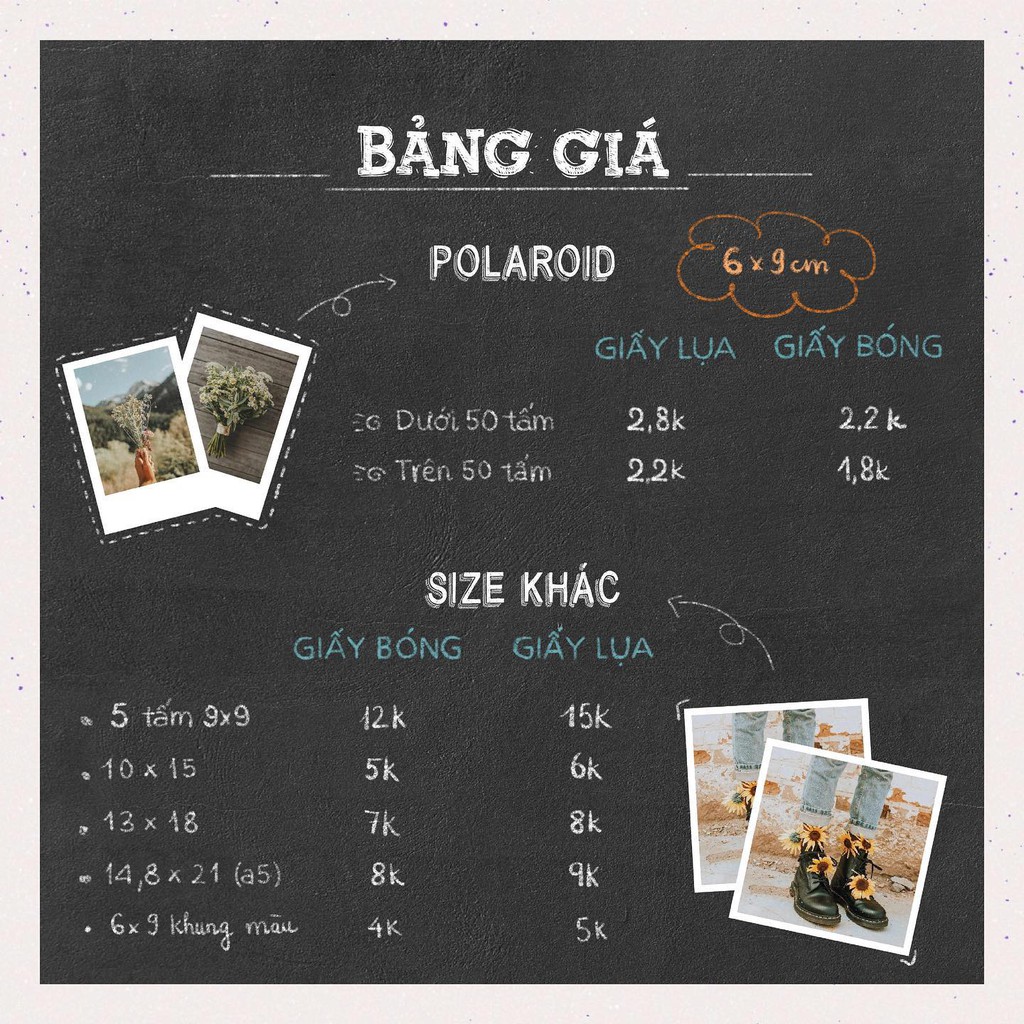 [IN GẤP] In Ảnh Vuông nhiều kích thước với Giá từ 2k Theo Yêu Cầu - Chống nước 100% không cần ép Plastic nhựak | BigBuy360 - bigbuy360.vn