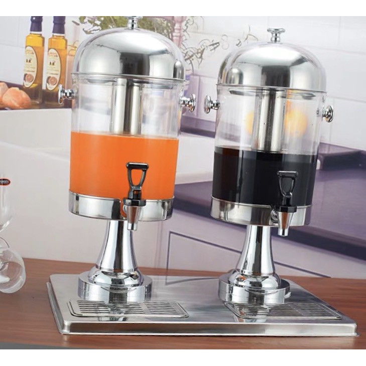 Bình đựng nước ép trái cây 2 vòi, bình hoa quả 16L