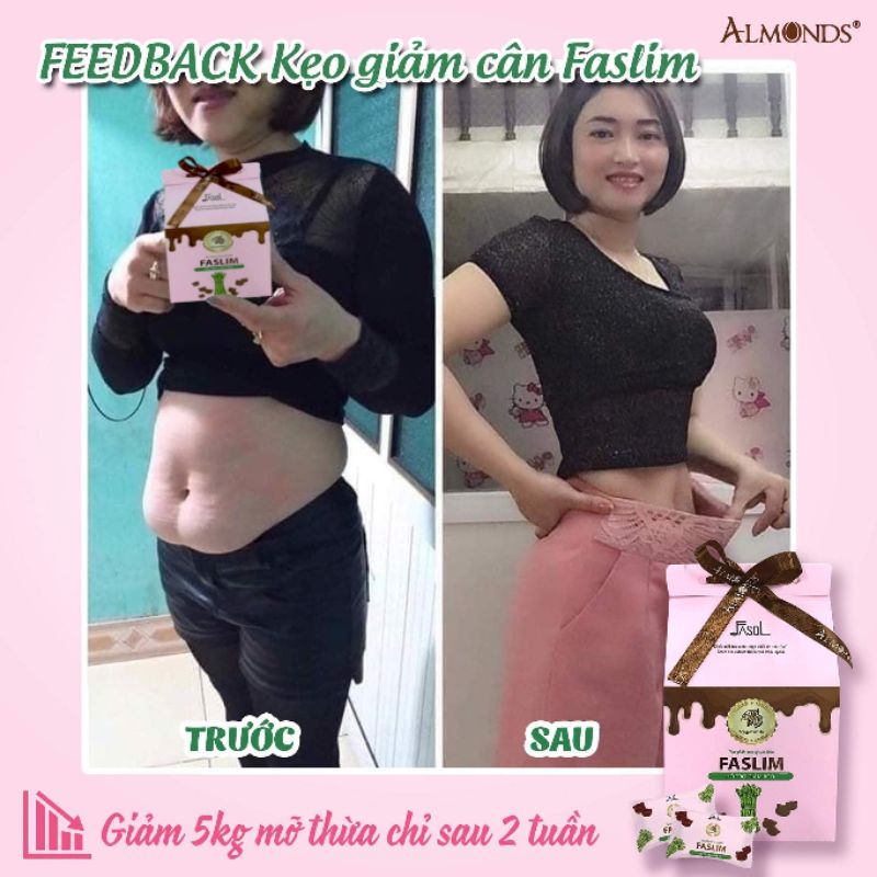 Keo giảm cân ALMONDS faslim 15v