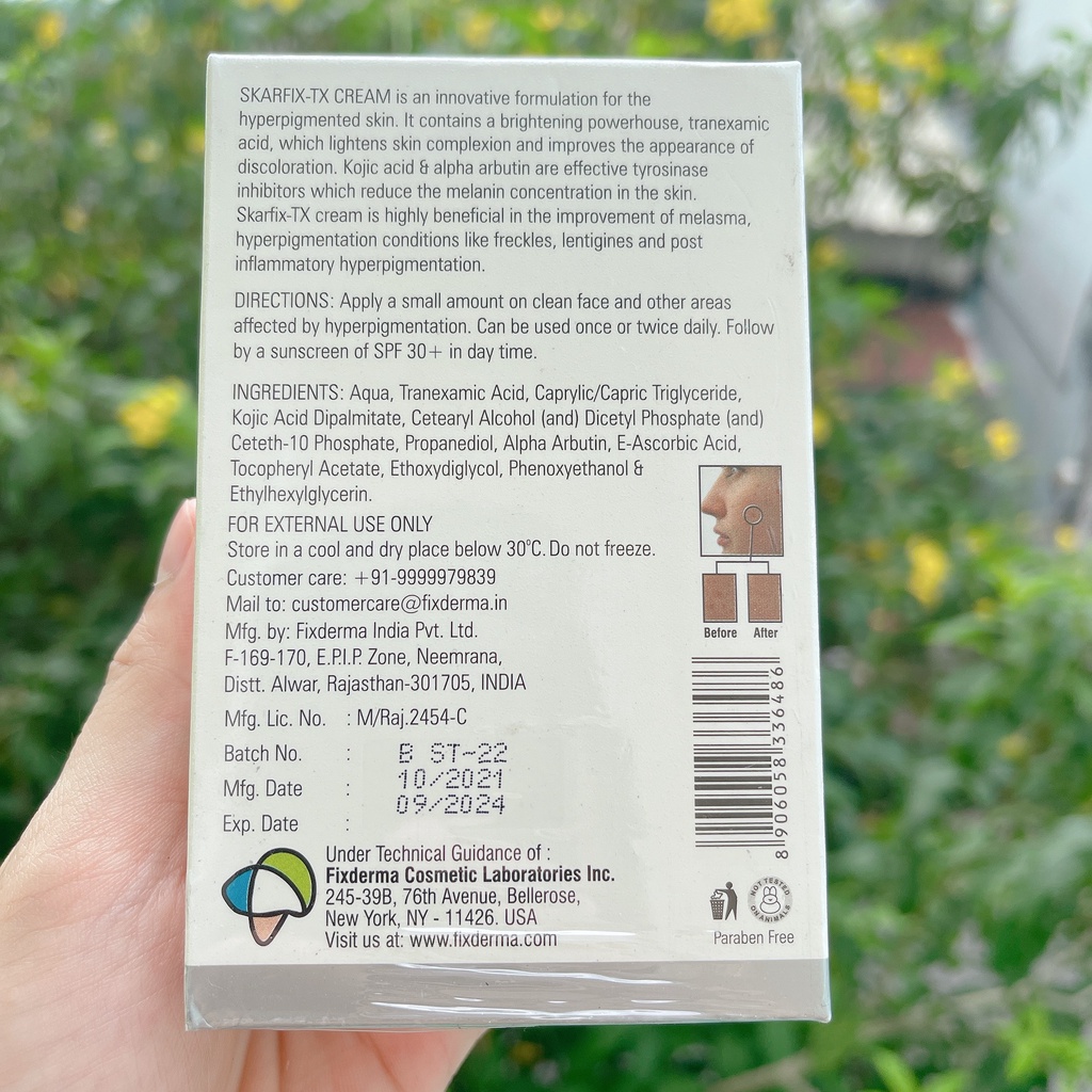 Kem Dưỡng Da Mờ Thâm Nám, Tàn Nhang Fixderma Skarfix-TX Cream 30gr