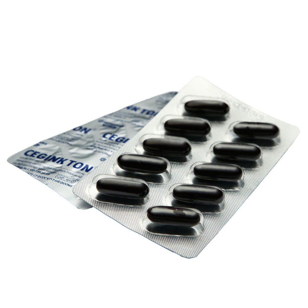 Viên bổ não Ceginkton giúp tăng cường trí nhớ, tăng tuần hoàn máu não, ngừa tai biến - HỘP 50 viên