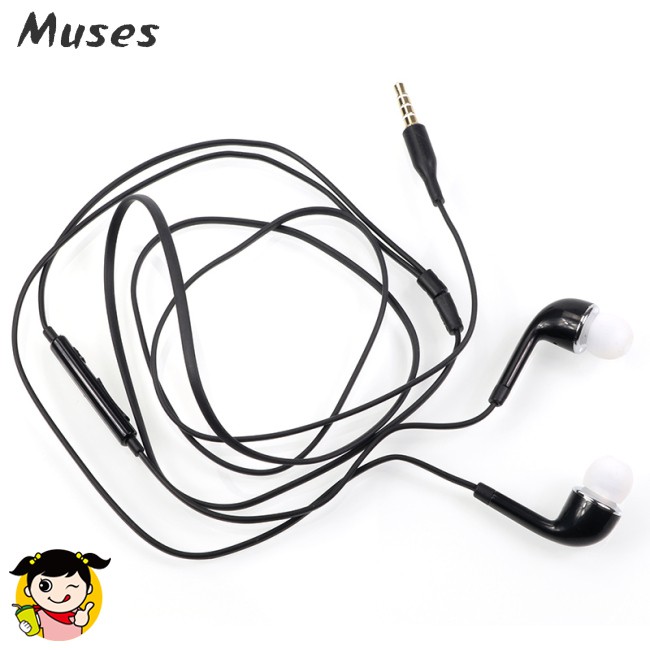 Tai Nghe Nhét Tai Jack 3.5mm Âm Thanh Hifi Có Micro Cho Samsung Htc Xiaomi Huawei