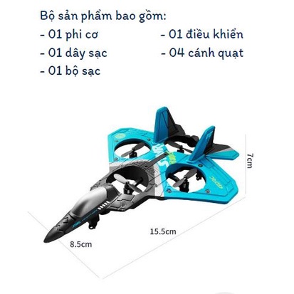 🎉Mới 2023🎉Máy bay điều khiển từ xa cỡ lớn V17, Máy bay Phản Lực Bay vòng tròn nhào lộn 360 độ sử dụng an toàn cho bé