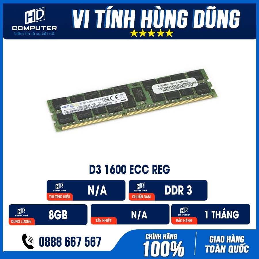 Ram Server DDR3 4GB 8GB 16GB ECC REG, chạy trên main X79, X99 socket 1366, 2011,4g ,8g ,16g