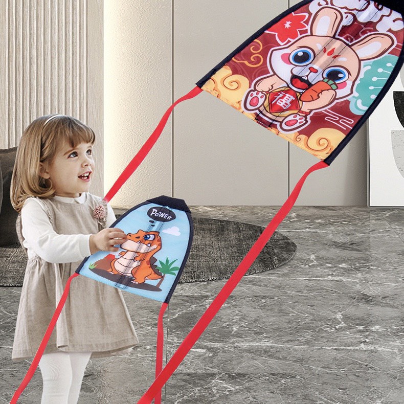 Đồ chơi diều tay cao su đàn hồi hình hoạt hình cho trẻ em ngoài trời KingKids