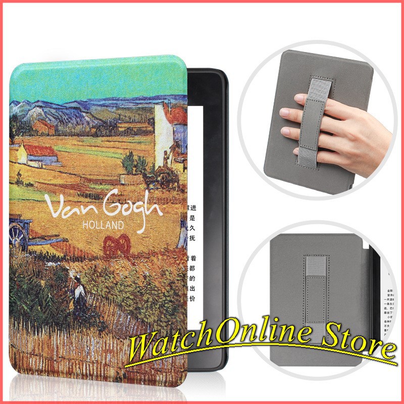 Bao da Kindle Paperwhite 1/2/3/ 4 (10th) có đai xỏ ngón (Van gogh )