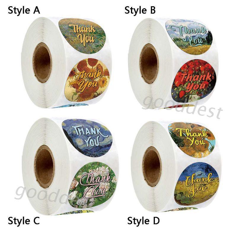 HANDMADE Set 500 Miếng Dán Chữ Thank You