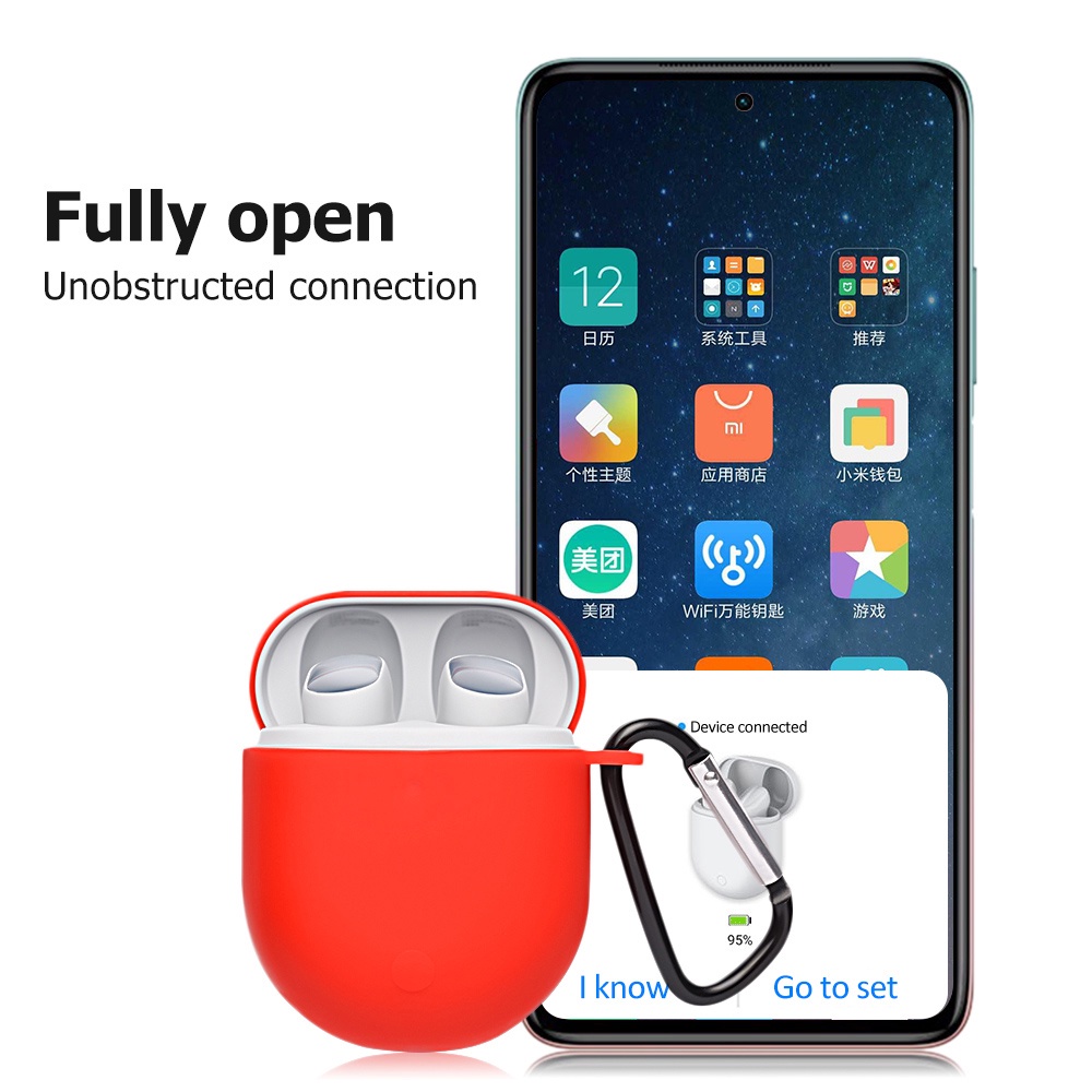 Vỏ Bảo Vệ Hộp Sạc Tai Nghe Không Dây Xiaomi Redmi Buds 3 Pro Tws Redmy Airdots 3 Pro Bằng Silicon Mềm