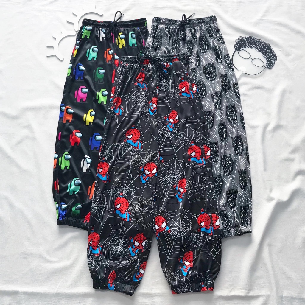 Quần dài hoạt hình cartoon pant among us bông tím hot trend unisex cryaotic10