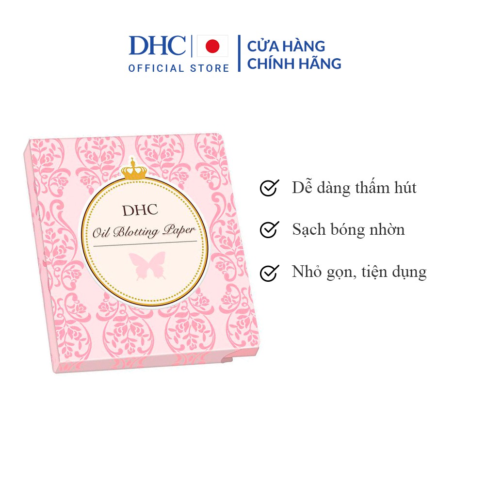 [Mã FMCGMALL - 8% đơn 250K] Giấy thấm dầu DHC Oil Blotting Paper 100pc