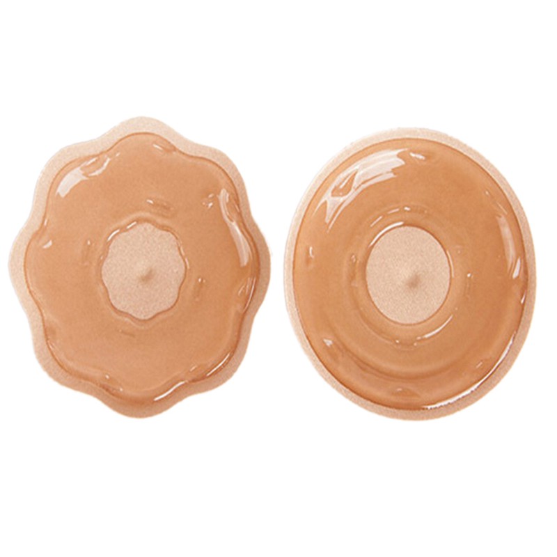1 Cặp Miếng Dán Ngực Bằng Silicone Tự Dính Có Thể Tái Sử Dụng