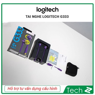 Tai nghe Logitech G333 Gaming (Trắng / Tím / Đen)