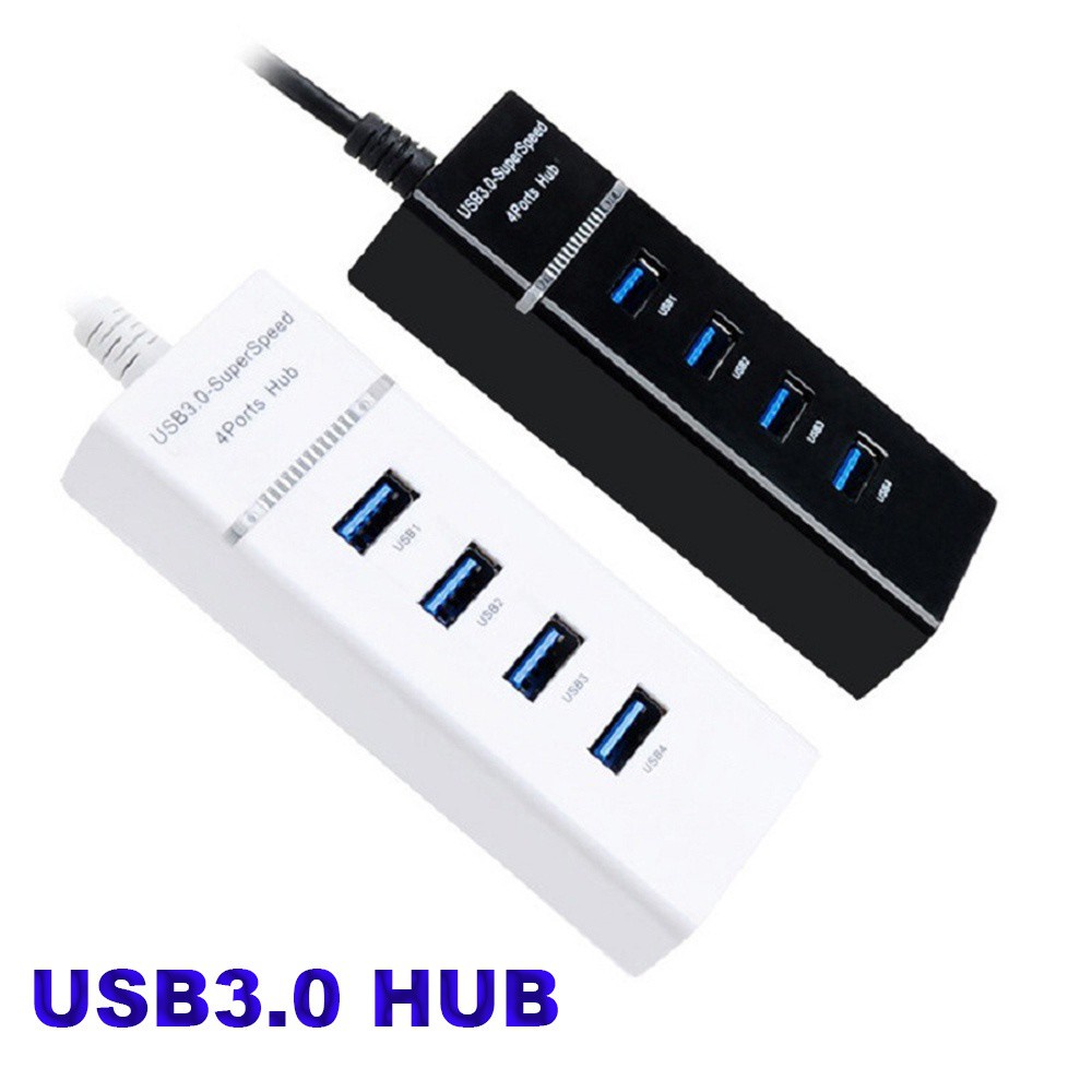 AUGUSTINA 4-port Hubs Computer Splitter USB Hub High Speed For PC Laptop Desktop Adapter Multi-device USB 3.0 4 port/Multicolor