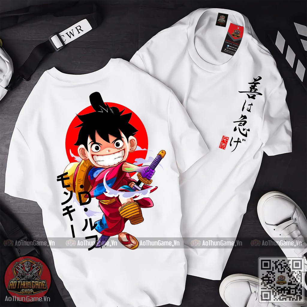 ☘️ Áo thun Luffy Mẫu mới cực đẹp / Áo One Piece Đảo Hải Tặc 3D T-shirt white Monkey D Luffy ATT02 [AoThunGameVn]