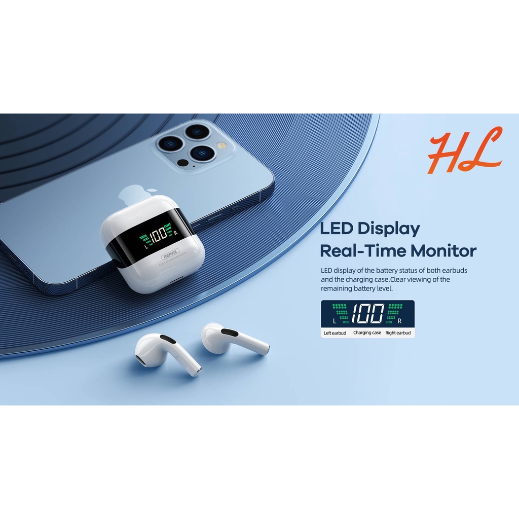 Tai Nghe Bluetooth TWS Remax TWS-10Plus V5.0, Màn Hình Hiển Thị Dung Lượng Pin - BH 12 Tháng - Hưng Long PC