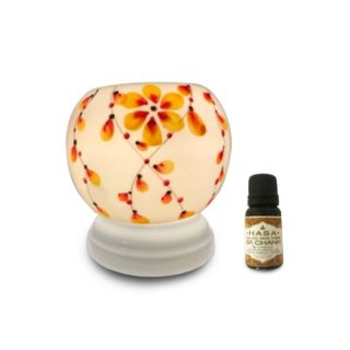 Combo đèn tinh dầu sứ Bát Tràng + tặng kèm lọ tinh dầu 10ml + 1 bóng đèn thay thế