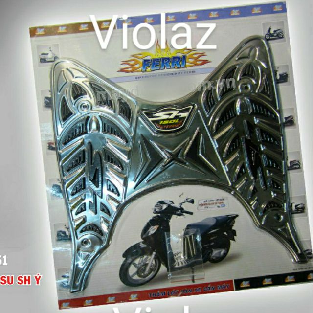 Thảm Sh Ý 2010 inox cao su (Honda dòng nhập khẩu)