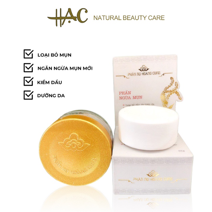 Phấn kiểm soát dầu, makeup mỏng nhẹ, thông thoáng, giúp ngăn ngừa mụn, chiết suất thiên nhiên - Phấn Nụ Hoàng Cung