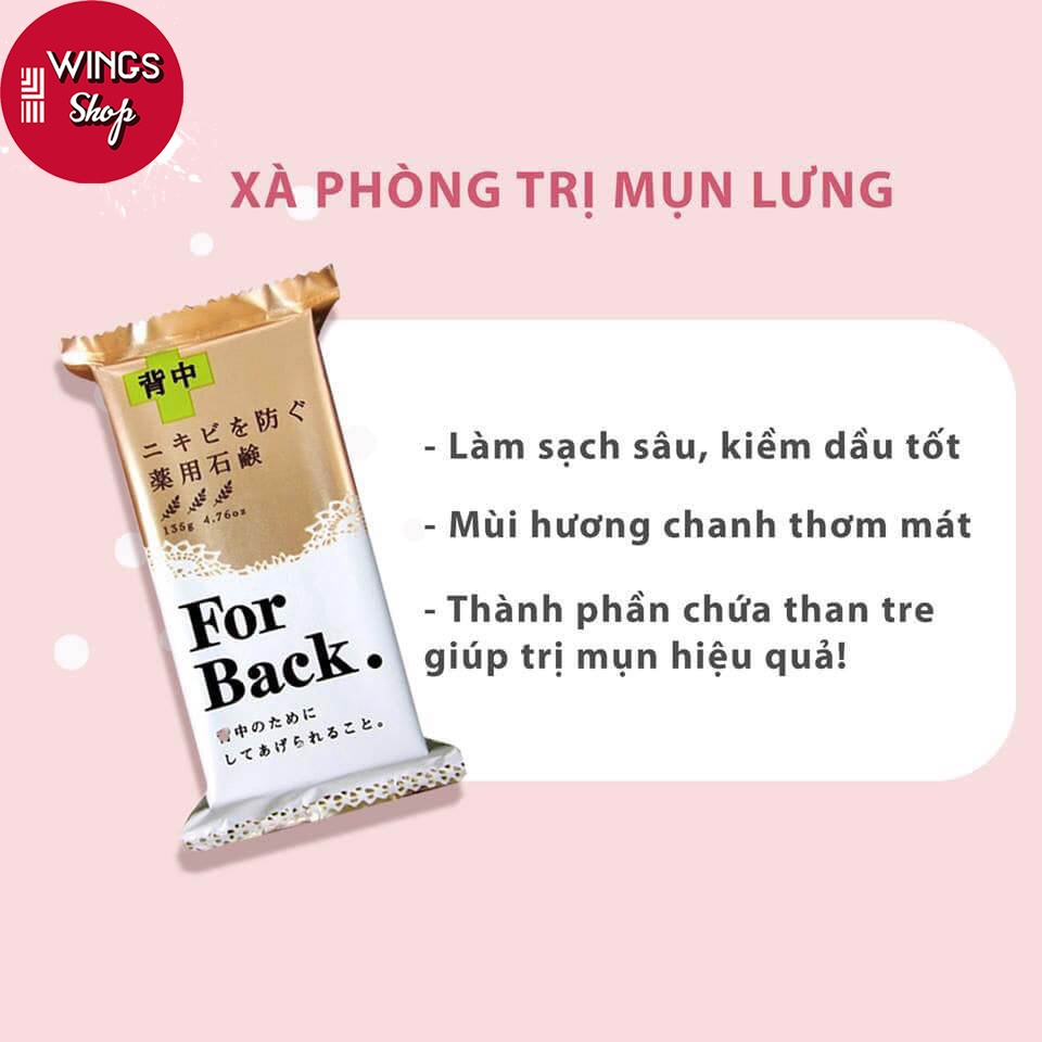 Xà Phòng Ngừa Mụn Lưng For Back Nhật Bản 135g