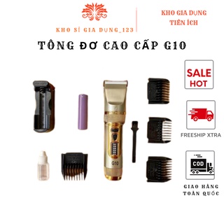 Tăng đơ cắt tóc cao cấp- tông đơ hớt tóc g10 sử dụng lưỡi sứ chống rỉ sét_kho si gia dụng_123