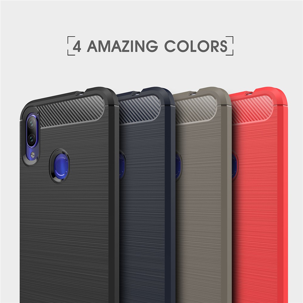 Ốp Lưng Sợi Carbon Siêu Mỏng Chống Sốc Cho Xiaomi Redmi Note 7 7s Pro 7a 01ls