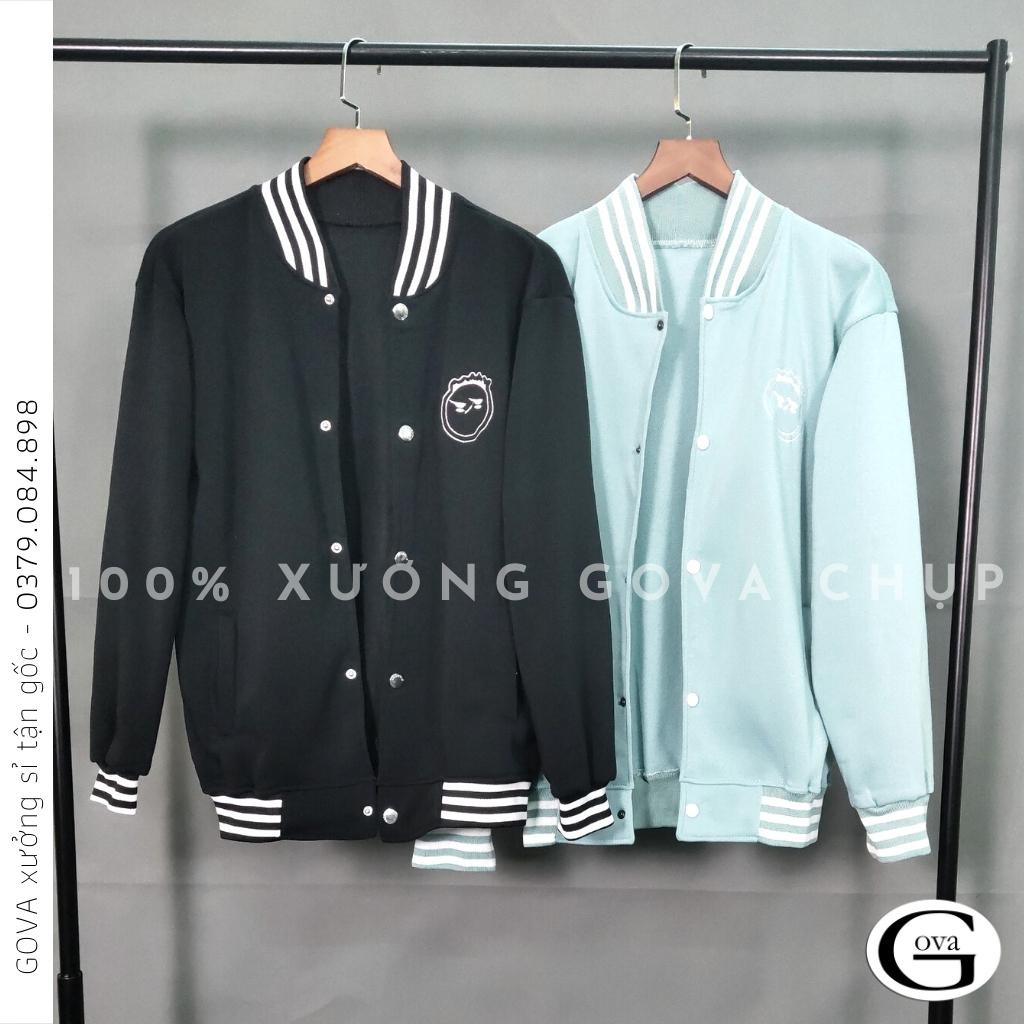 Áo Koác Bomber nỉ TÓC XOĂN form rộng Unisex AKN7 GOVA Mẫu Hot vừa về XƯỞNG SỈ GOVA