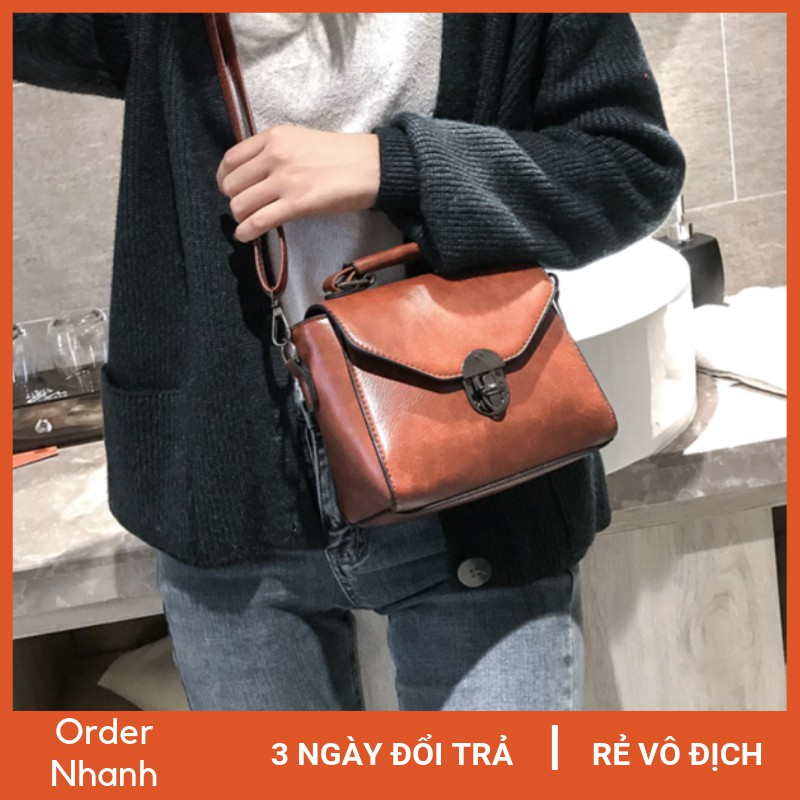 Giỏ xách da dễ thương cao cấp Order