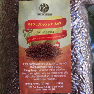 Gạo lứt đỏ 6 tháng