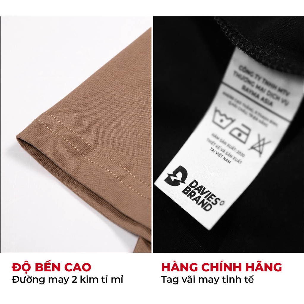 DAVIES áo thun nam nữ tay lỡ form rộng tee local brand Problems SS22 | D27-T7