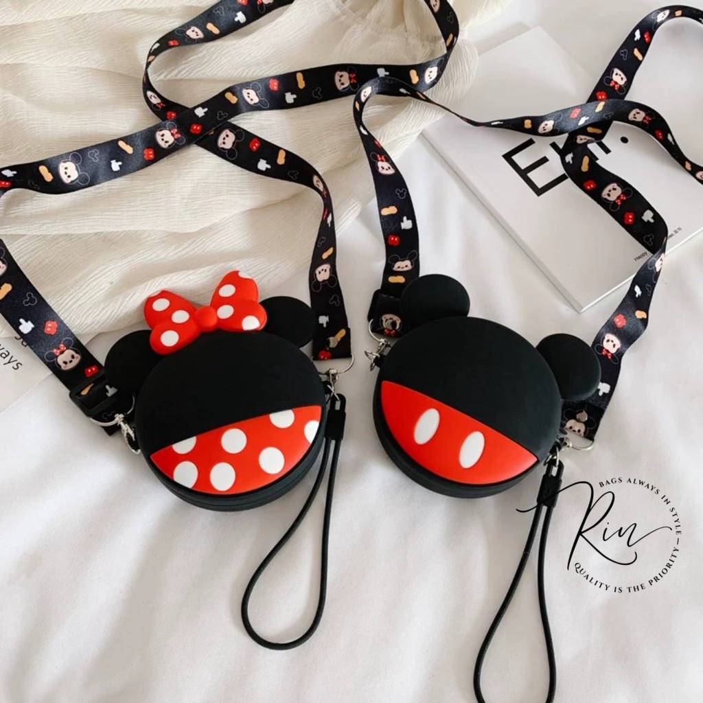 [TẶNG KÈM DÂY XÍCH] TÚI ĐEO CHÉO MINI MICKEY - MINNIE