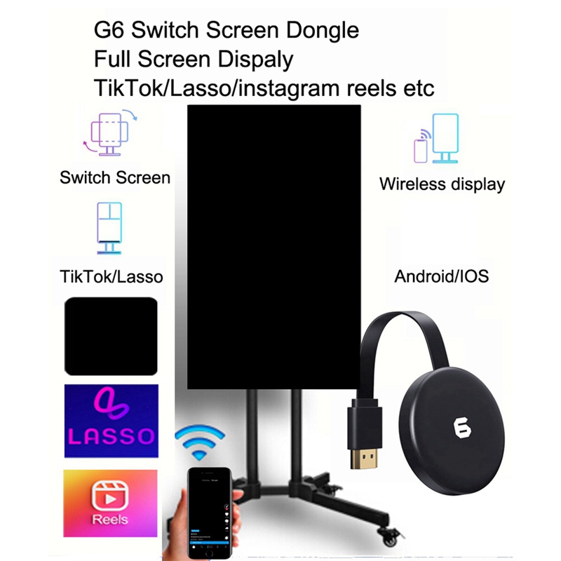 Bộ Chuyển Đổi Màn Hình G6 Cho Tiktok / Lasso / Instagram Wifi | BigBuy360 - bigbuy360.vn